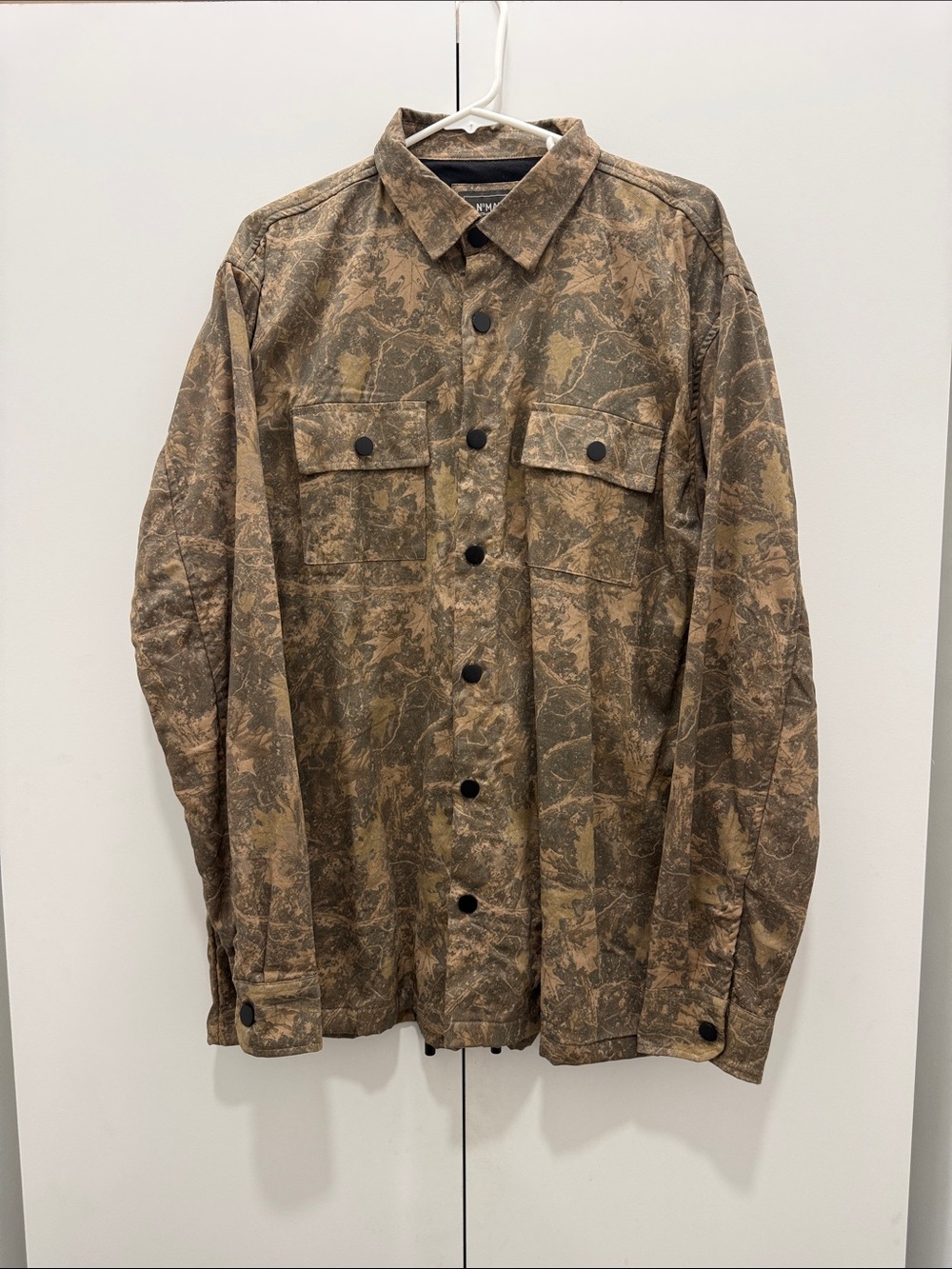 Nomad By Craft & Flow Lined Camo Button Up LongSlv